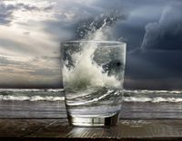 storm in een glas water
